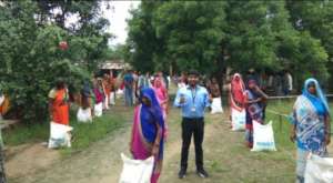 Grain Distribution in Village
