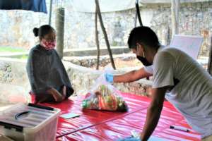 Distribution of food packages