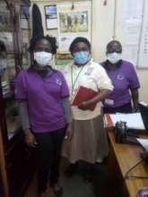 Pamela (Left) with PcERC Senior Nurses