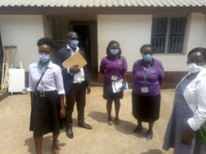 Some of the team as they prepare to join the ward