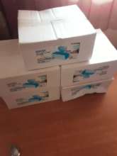 Boxes of masks that we have bought to protect the