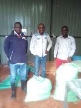 Food Donations to families being distributed