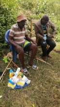 Donating food stuffs to the sinoir citizens in pap