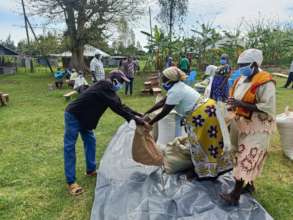 Food Distributions at the school compound