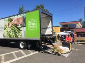 OFB delivering food at a Free Food Market