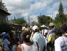 Meeting of local grassroots orgs post-quake
