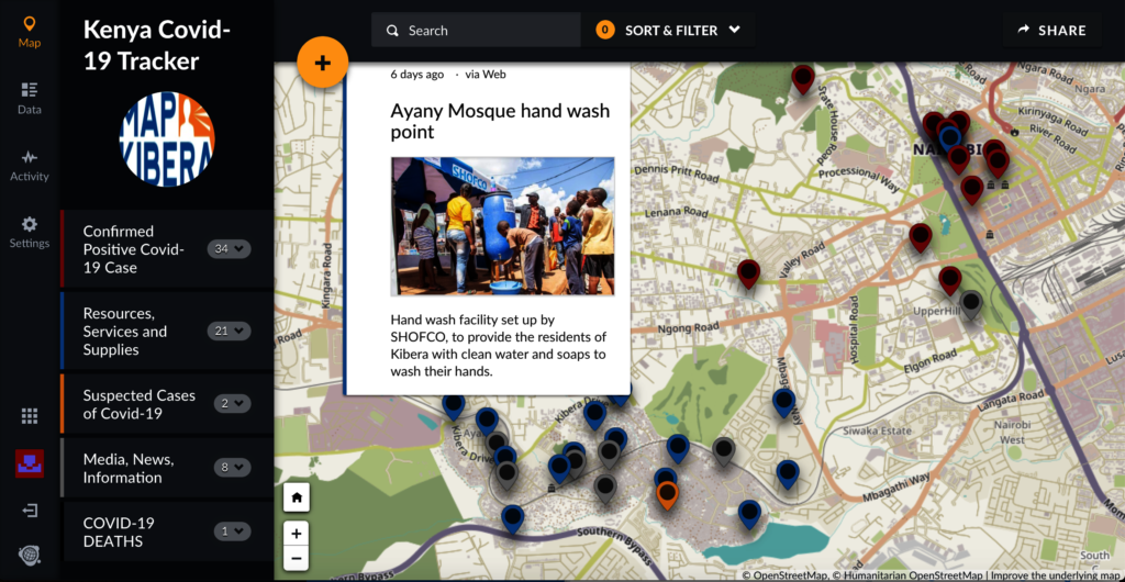 Covid-19 Resource Mapping in Kenya and Kibera