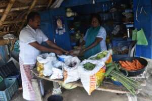 Vegetable shop set up for rural women