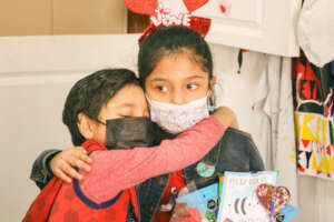 Haru and Gigi at Valentines party
