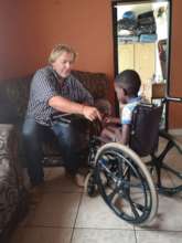 Nkosi during one of our Home Visit