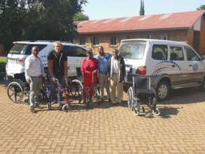 Assistive devices donation to an old age home.