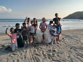 Beach cleanup on biodiversity day