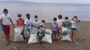 Impromptu cleanup with the Jr. Rangers in January