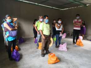 Families receiving cleaning packages