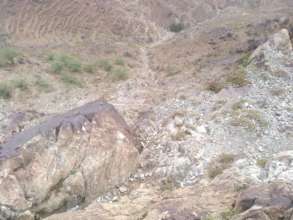 Mountains in Bani Qais, where Yemeni tiger lives