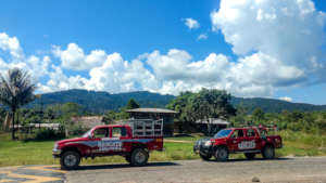 Rescue Trucks Deliver Food Aid To Rural Peru