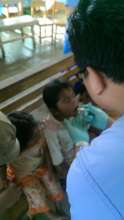 Young Child Receiving Anti-parasite Medication