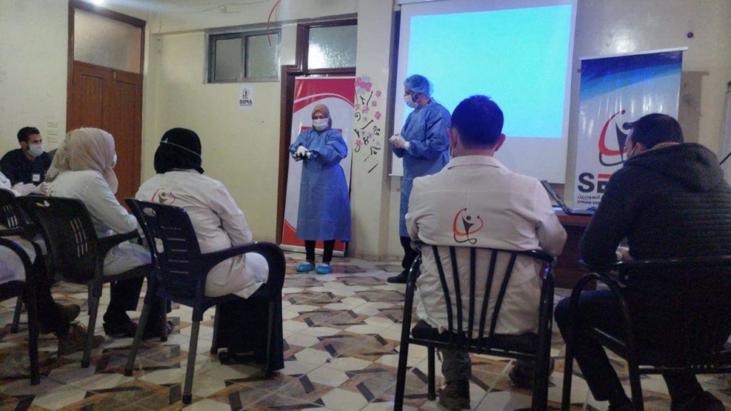 COVID19 infection prevention campaign in Syria