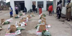 Food parcels to community creches