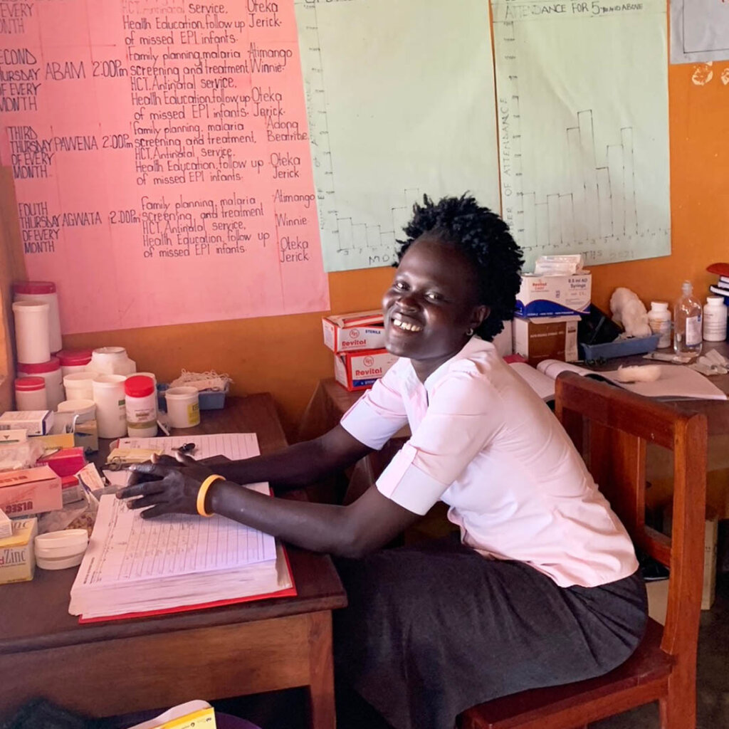 Nurse Beatrice at Work in the Clinic - Sept. 2022