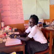 Nurse Beatrice at Work in the Clinic - Sept. 2022