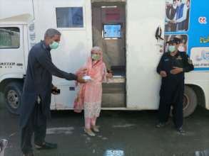 Food being Distributed among Poor