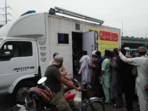 Mobile clinic by Customs Health Care Society