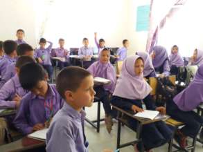 students at Bamyan Baba High School