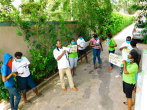 Teams share virus & violence prevention messages.
