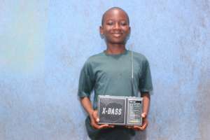 Festus with his new radio