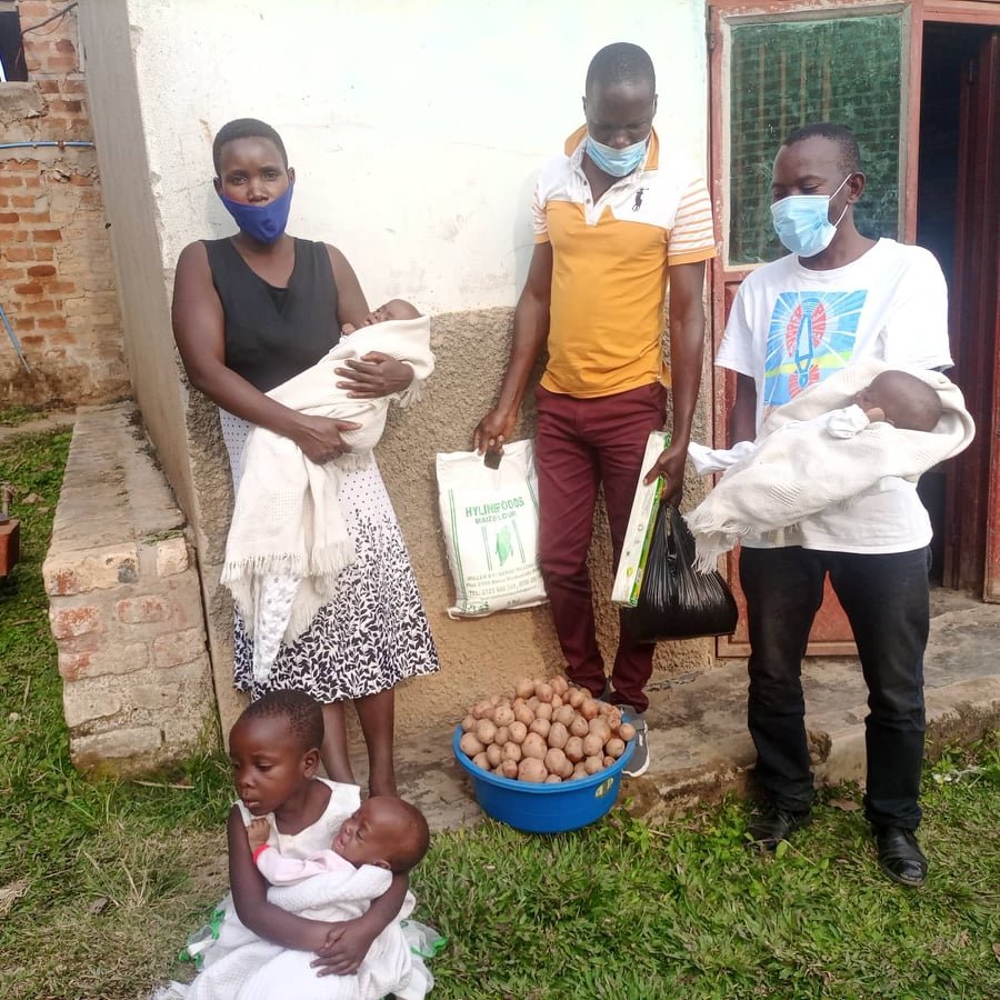 Triplets visiting our office