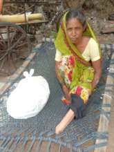 Women with disability receive a kit