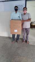 Family member with Oxygen Concentration machine