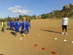 Some students participating in sports activities