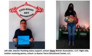 teacher thanking salary support