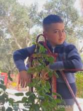 West Bank: My mom's garden in Yatta and me