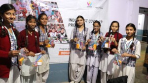 School girls during workshop