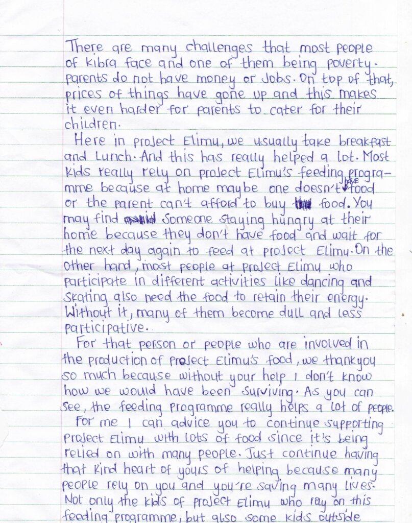 A latter from our Student.