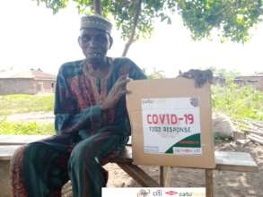 Giving relief material to the elderly