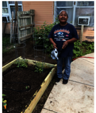 Home garden at Pine Ridge