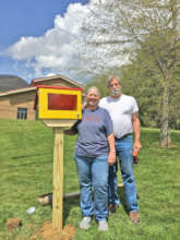 Debbie and Mike with their Seed Library