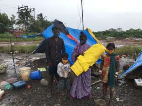 distribution of Tarpaulin sheets