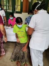 Vaccinations at Cotagala School