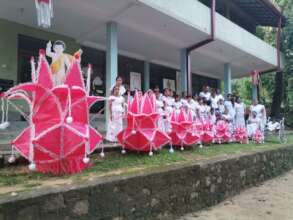 Handmade lanterns for Vesak