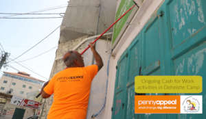 Example of cash for work program in the camps