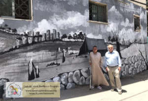 Meaningful historical wallpaintings in Deheishe