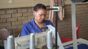 A woman tailor with disabilty