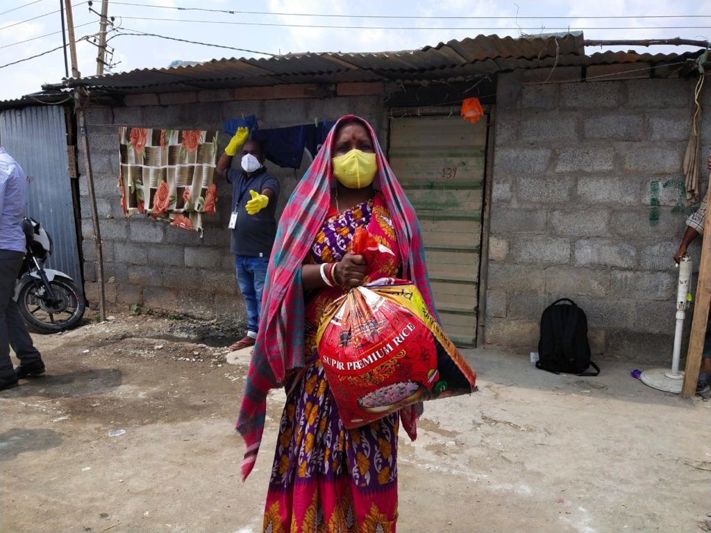 COVID19 relief to 4,000 migrant workers Bangalore