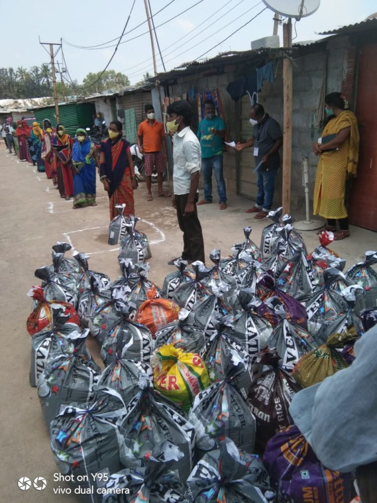 COVID19 relief to 4,000 migrant workers Bangalore