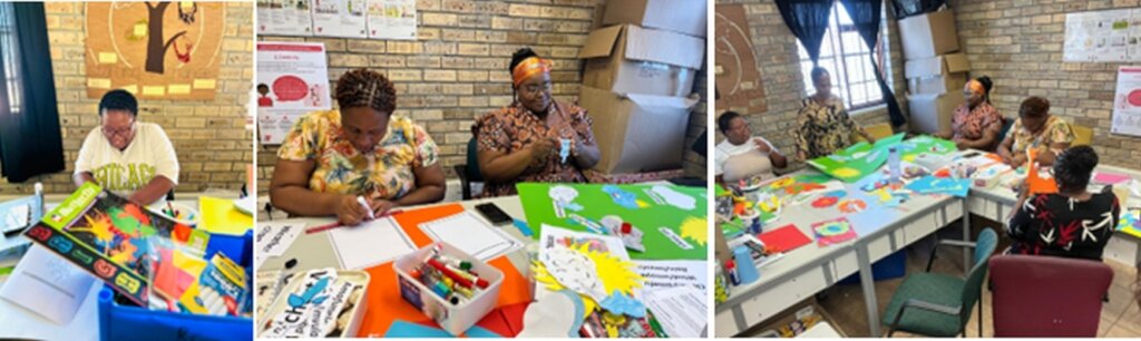 Sakha Ithemba team preparing teaching materials